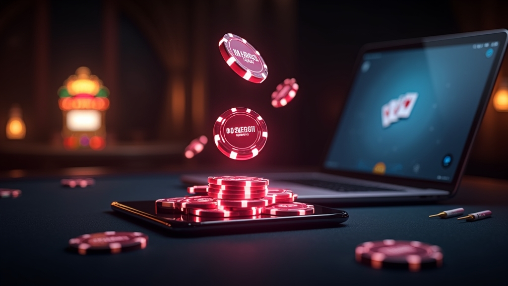 Crédito grátis e condições de bônus num ambiente de casino escuro